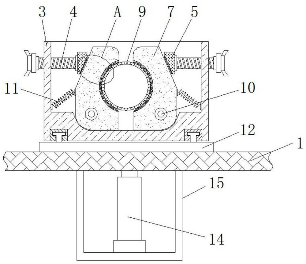 Tilt angle adjustable pipe cutting positioning device