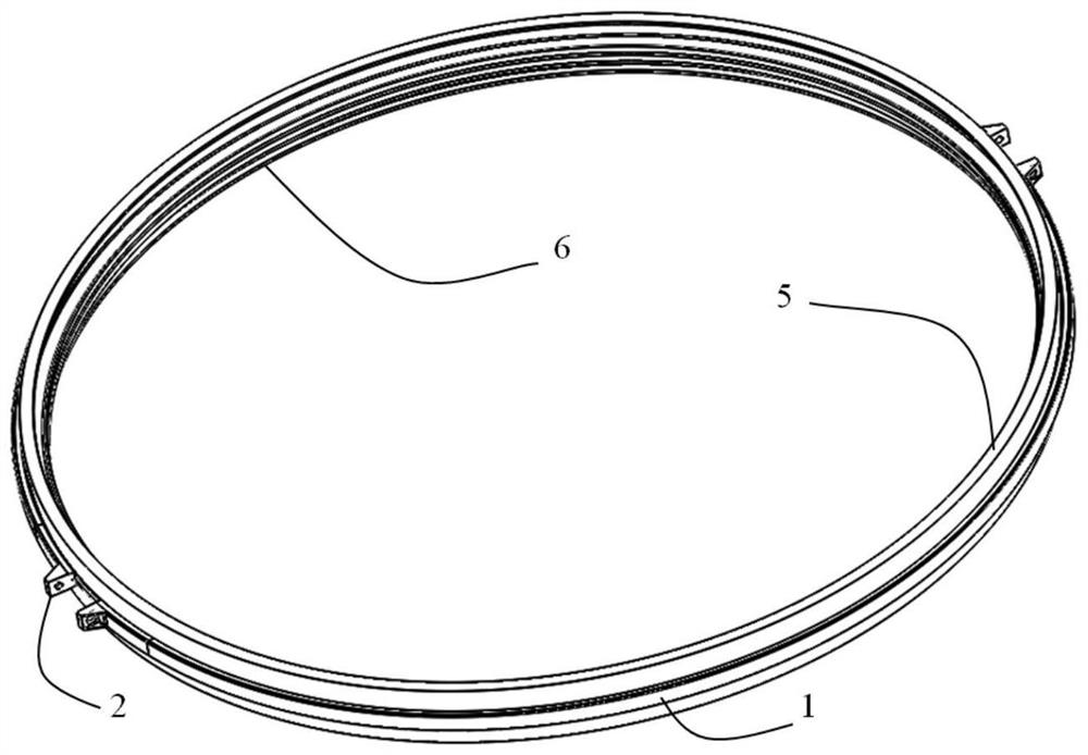 An asymmetric v-groove, two-point unlocking rigid strap for inter-stage line separation