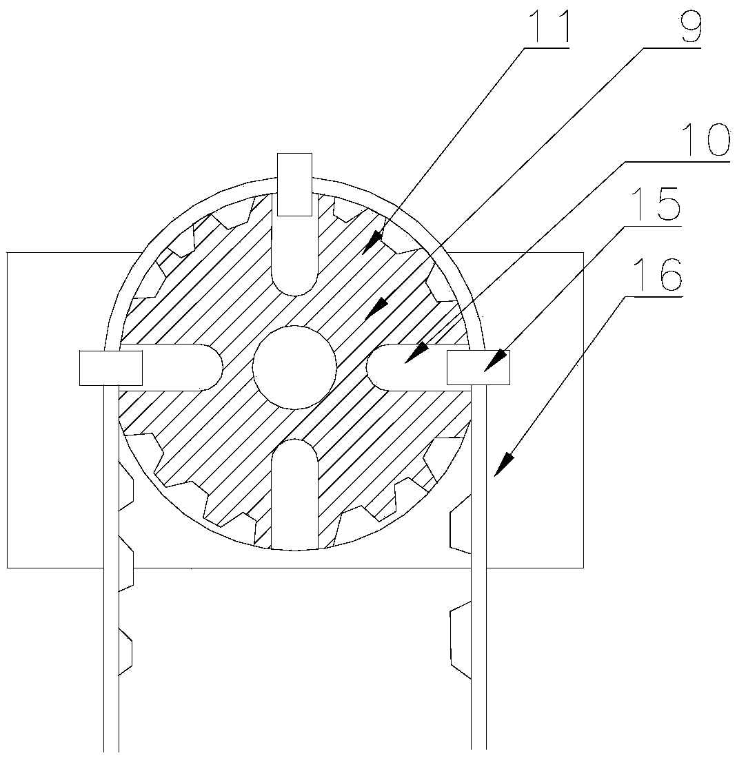 Device using wind power to perform water lifting irrigation