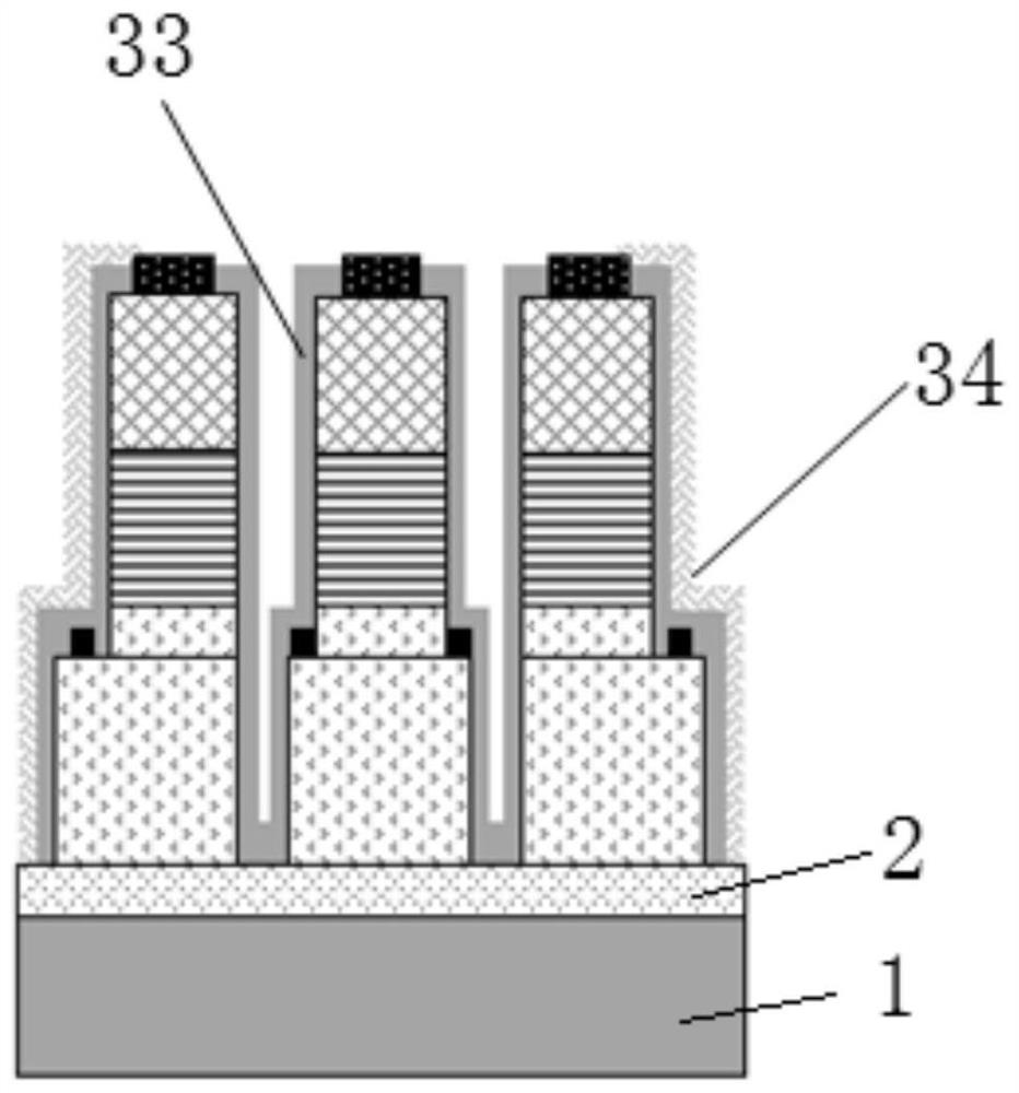 Ultraviolet LED and detector homogeneous integrated chip and preparation method thereof