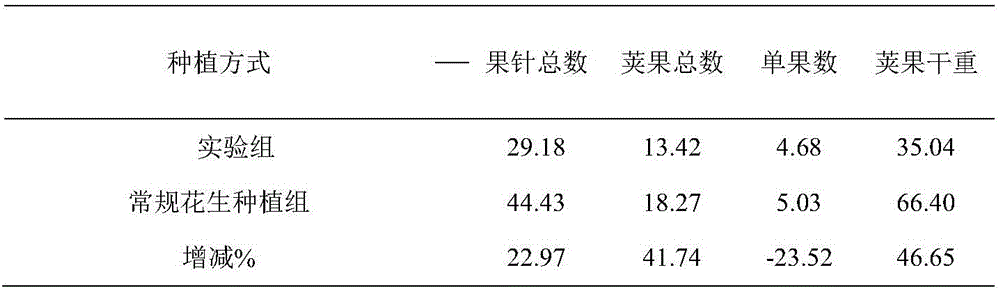 Planting method for promoting peanut growing and fruiting