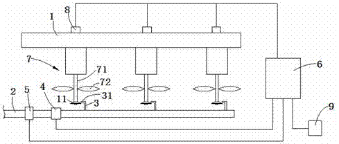 Automatic spraying cooling device for power transformer and spraying cooling method