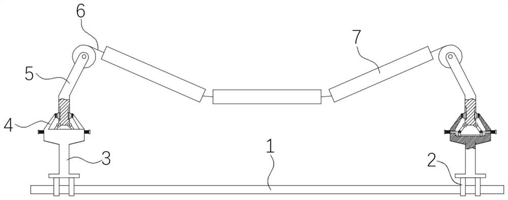 A light-duty tail buffer device for fully mechanized mining machines in coal mines