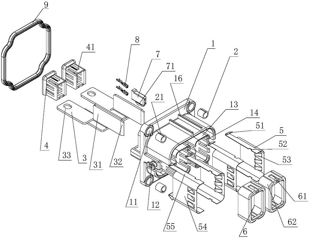 High-voltage shielding electric connector socket