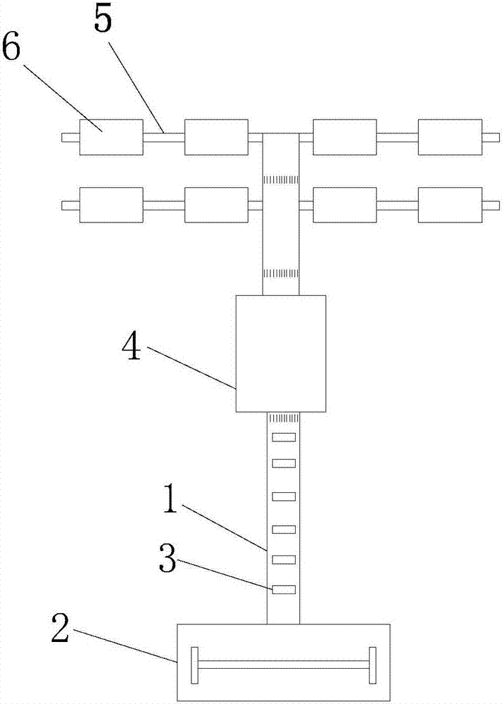 A positioning segment dyeing machine