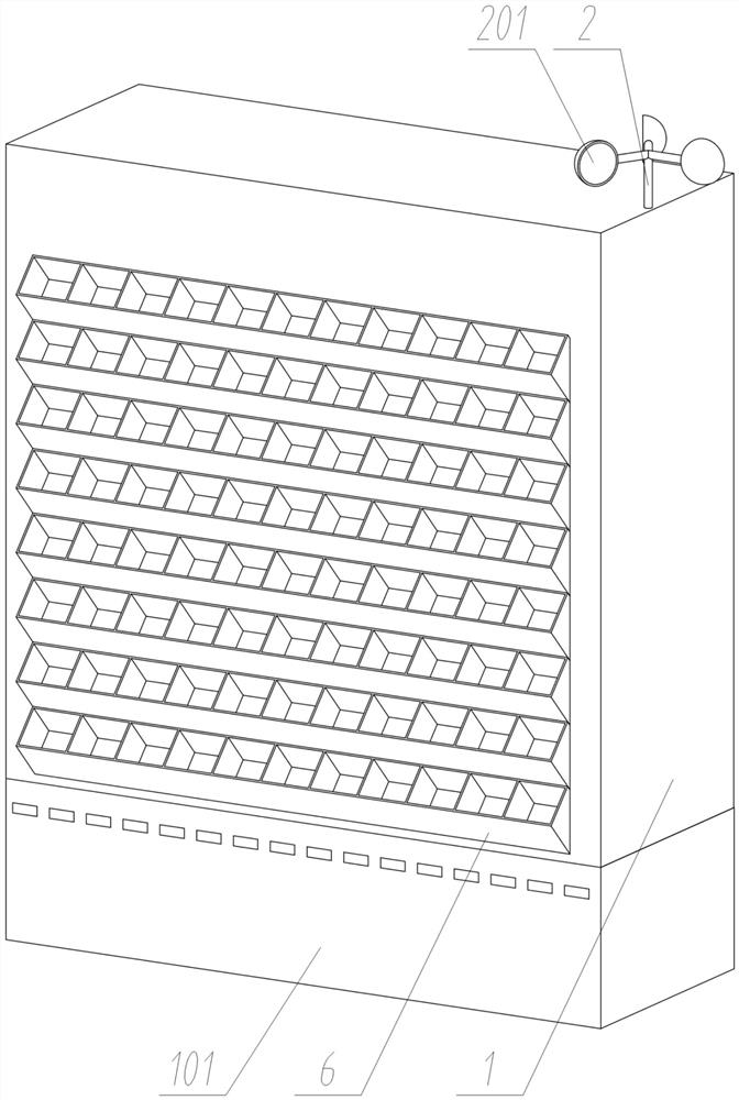 Plant supporting piece with sound absorption function between road administration guardrails