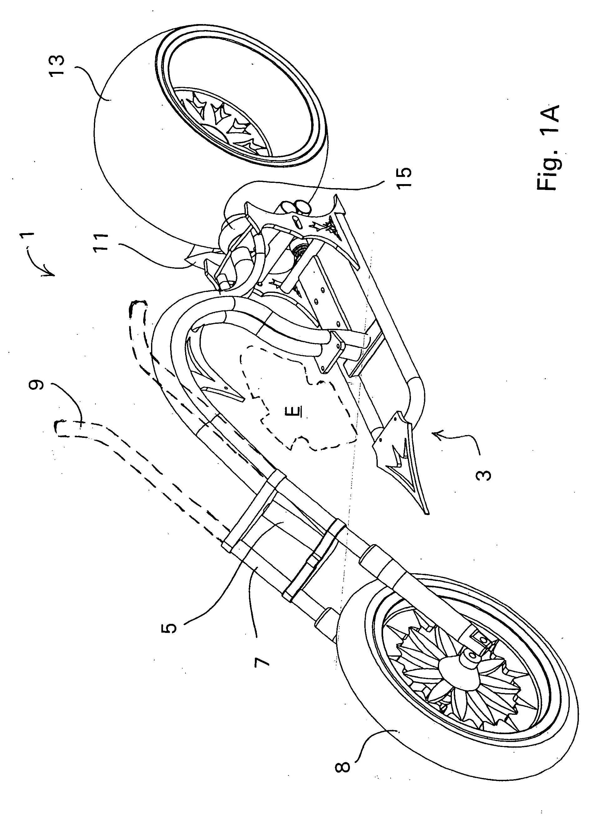 Cantilevered motorcycle frame