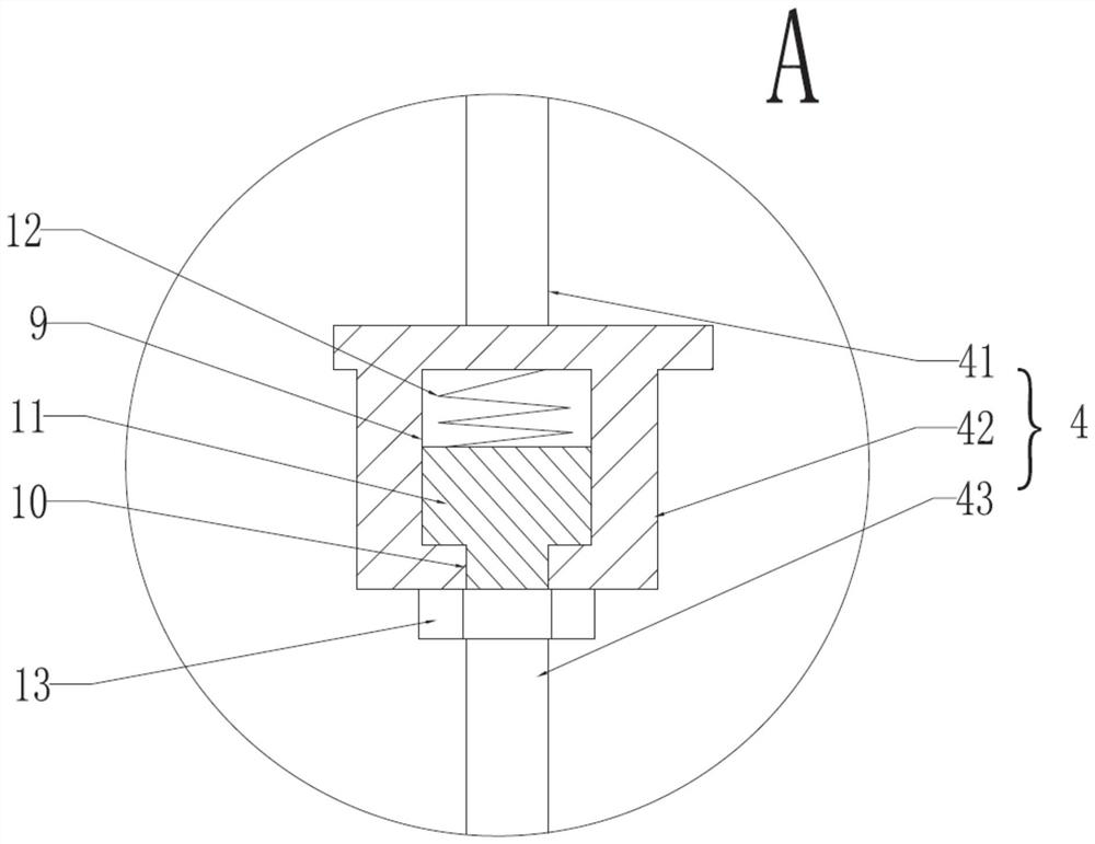 Special-shaped slope suspended ceiling hoop type structural design with damping adjusting effect and mounting method