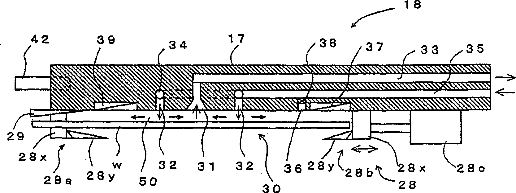 Substrate conveyance device and vertical heat treatment equipment