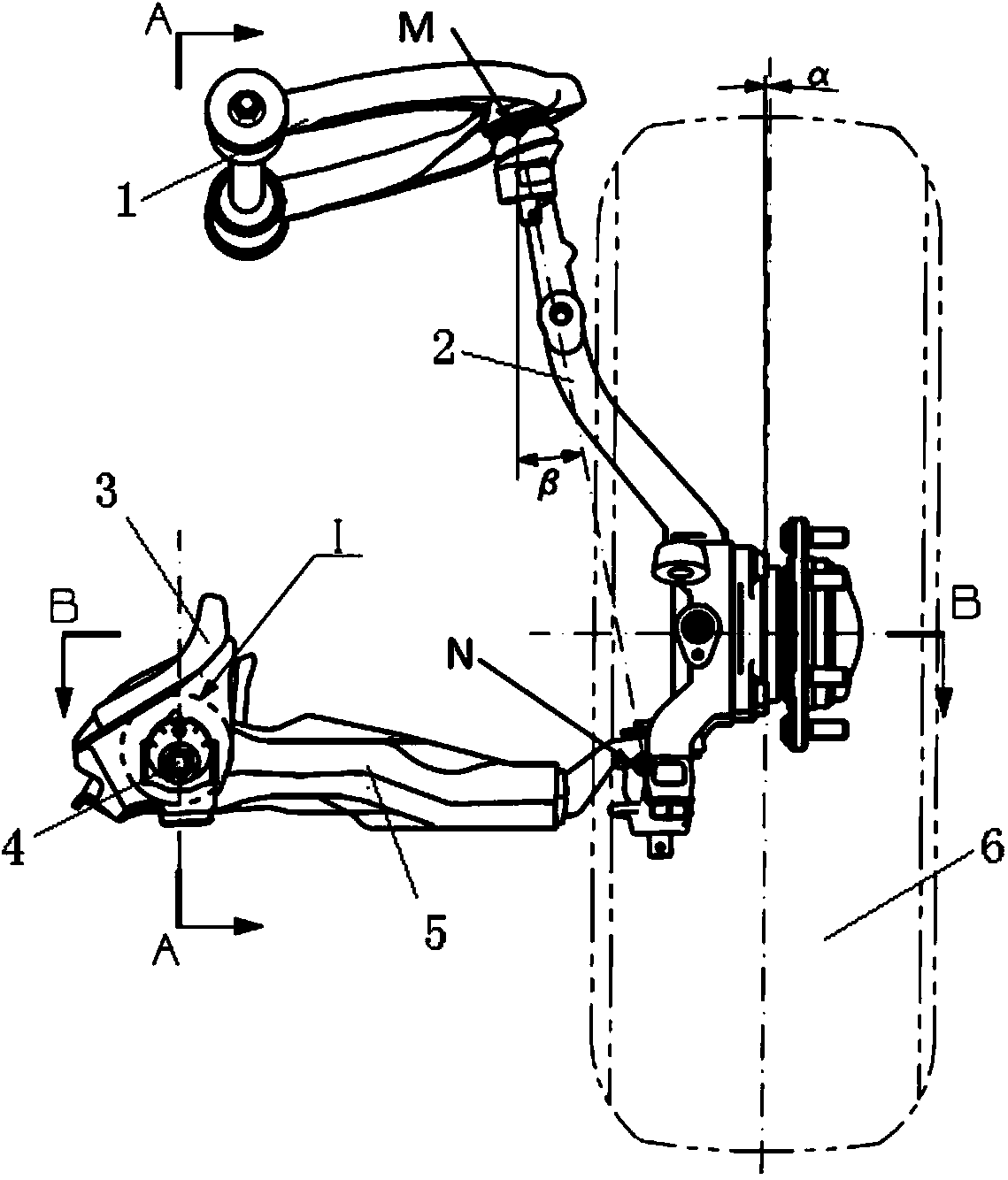 Method for calibrating camber angle and caster angle of wheel