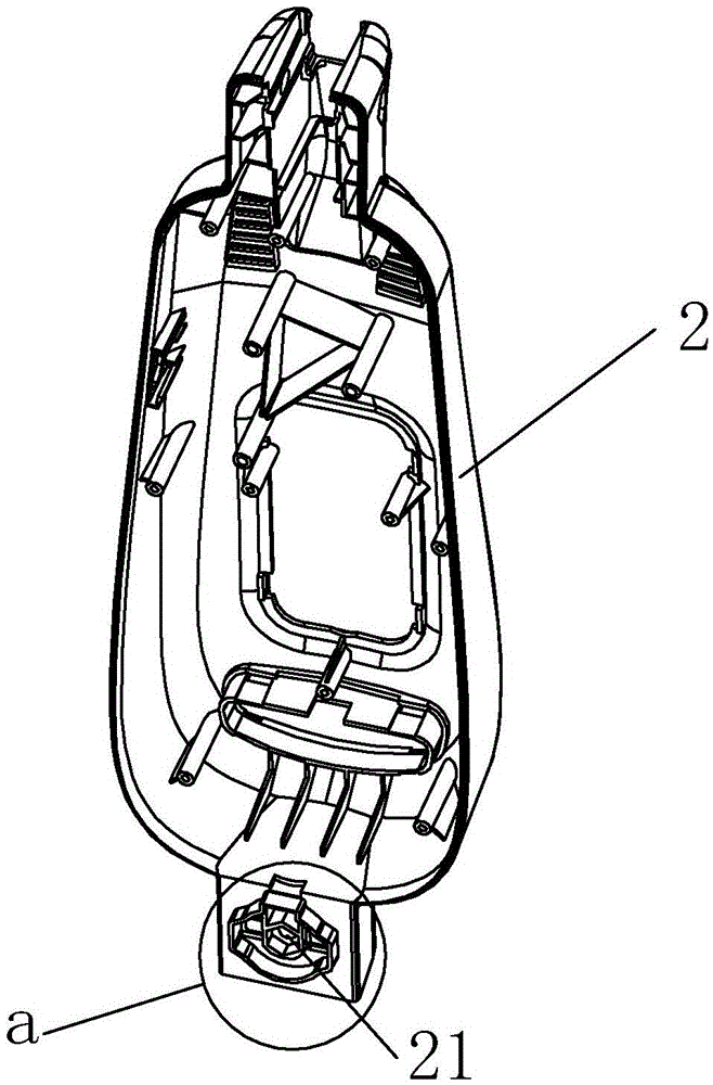 An easy-to-disassemble bracket fixing structure