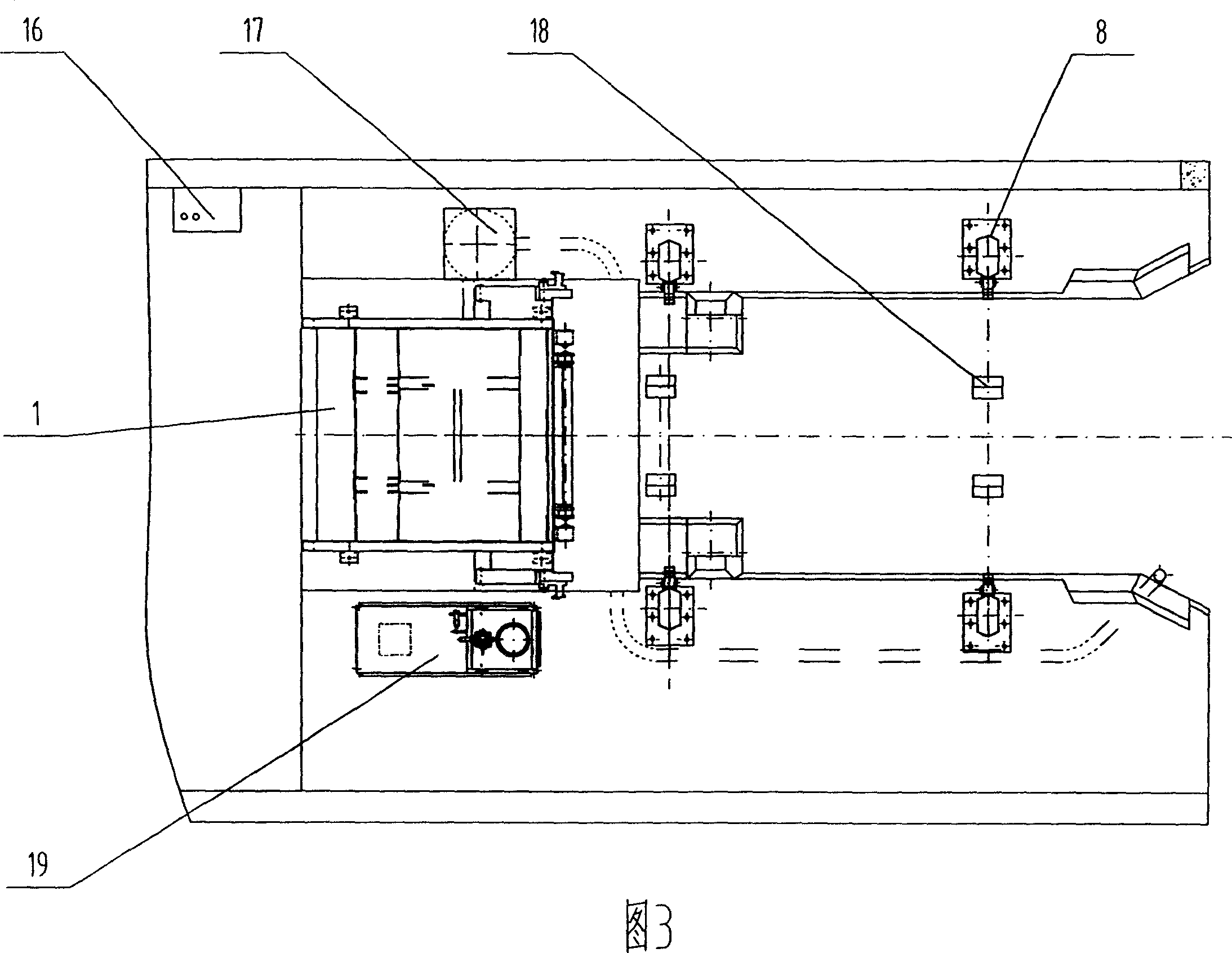 Two-stage scraper type garbage compression and transfer apparatus