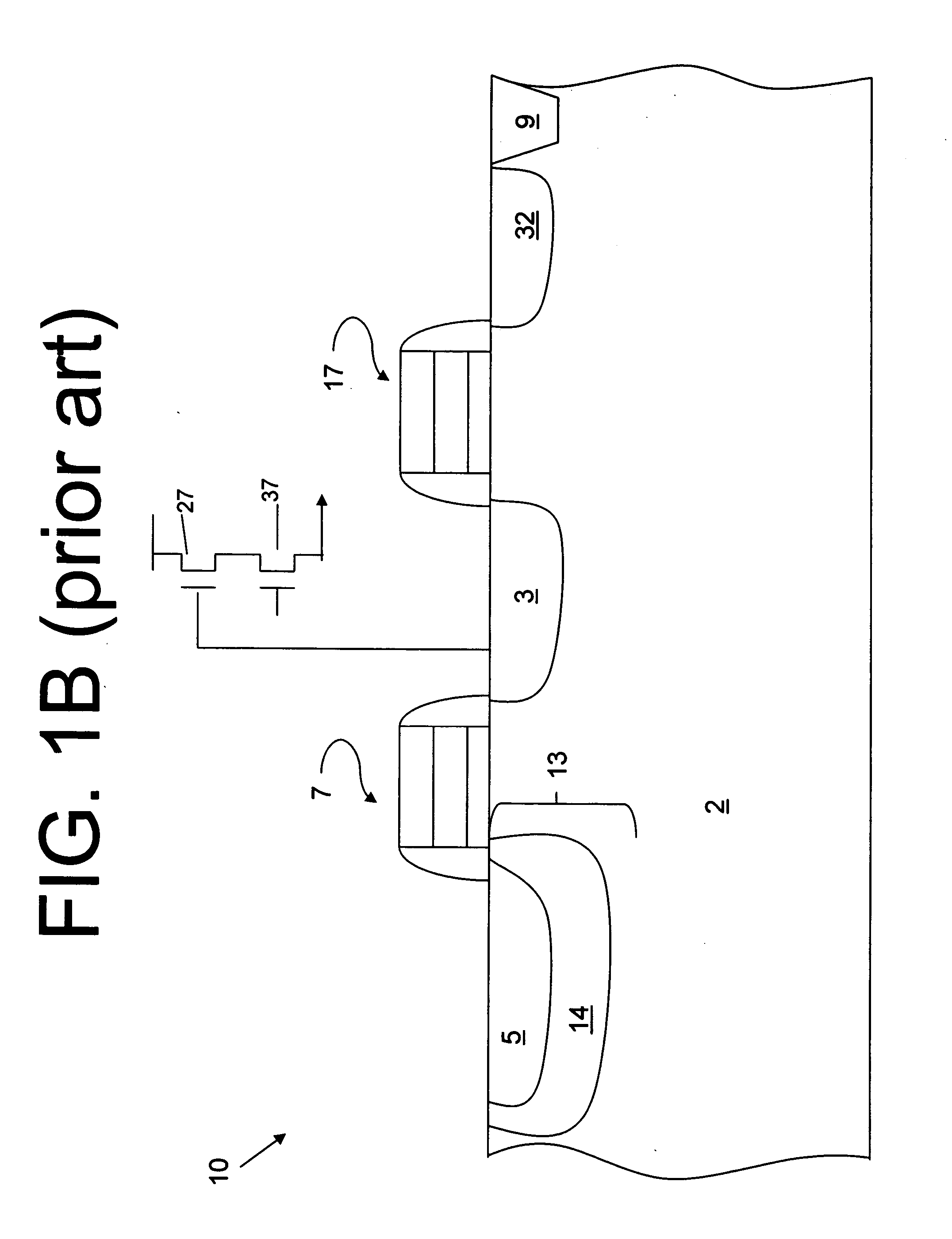 Active photosensitive structure with buried depletion layer