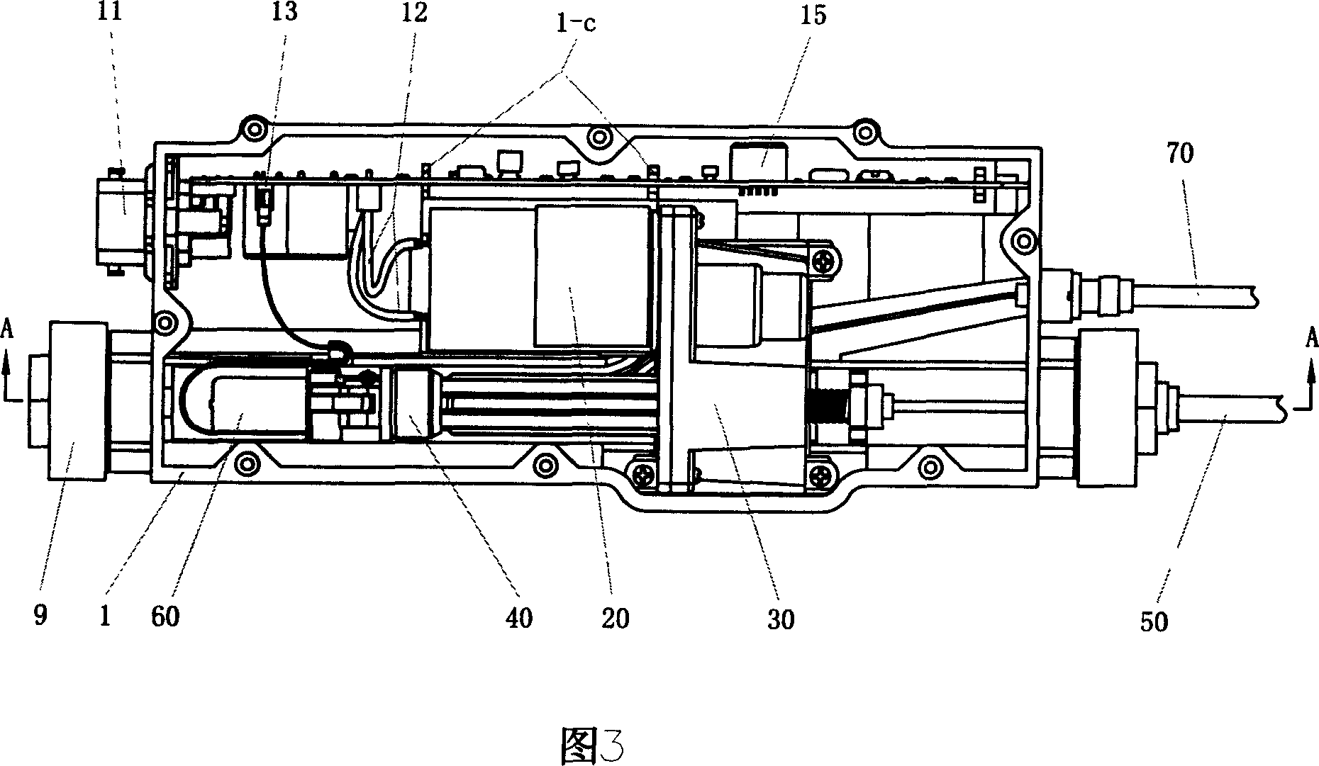 Electric parking and braking device