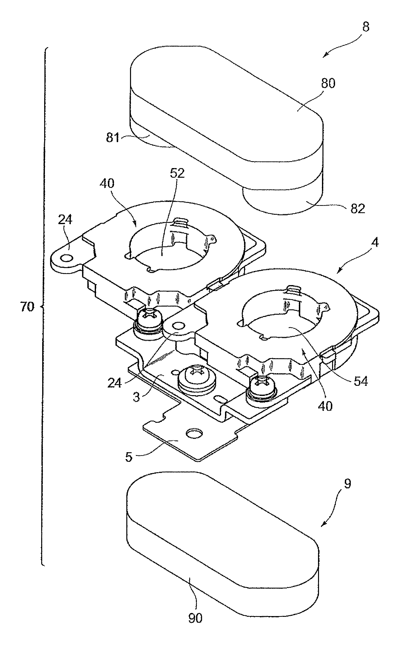 Coil component, transformer and switching power supply unit