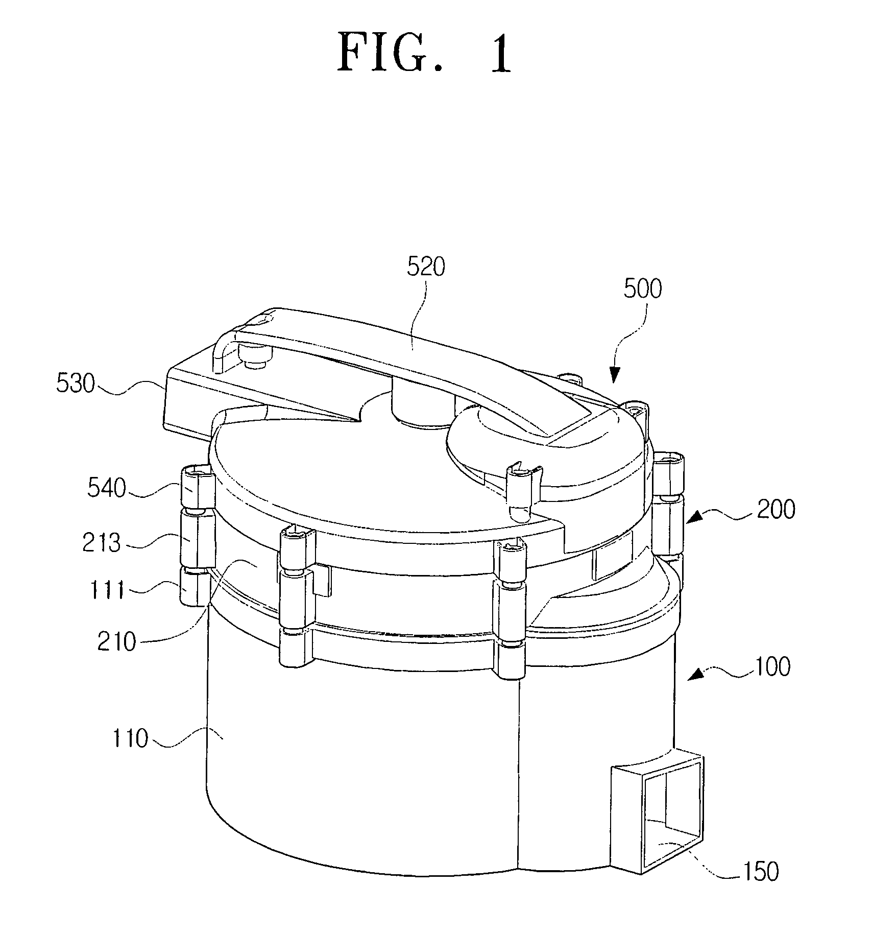 Dust collecting apparatus with combined compacting and filter cleaning for a vacuum cleaner