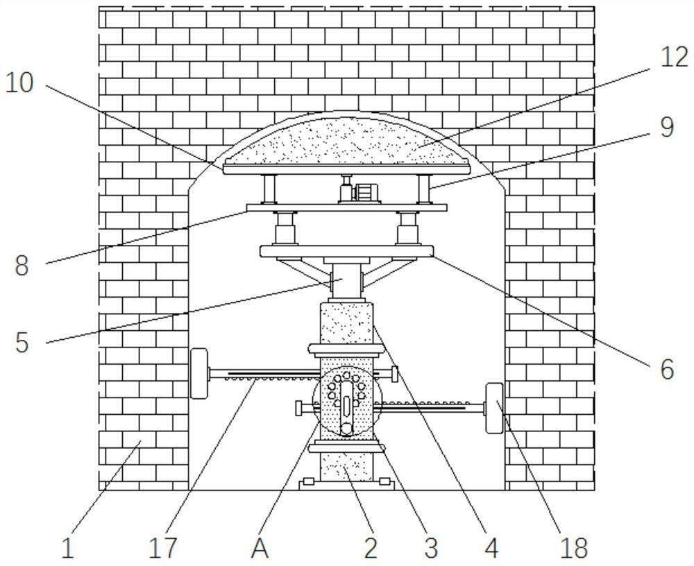 Coal mine roadway temporary reinforcement supporting device in coal mine exploitation tunneling