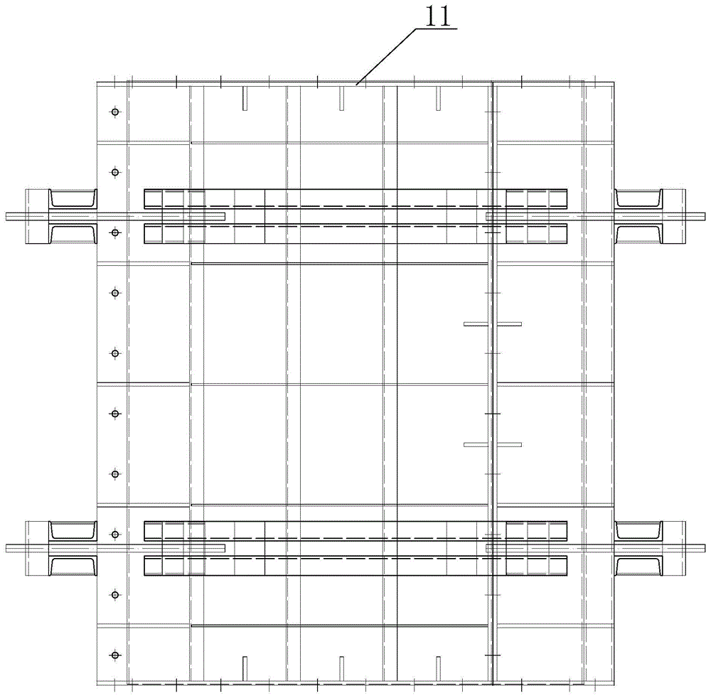 Integrated construction technology of adjustable tie beam and pier column and special formwork for construction