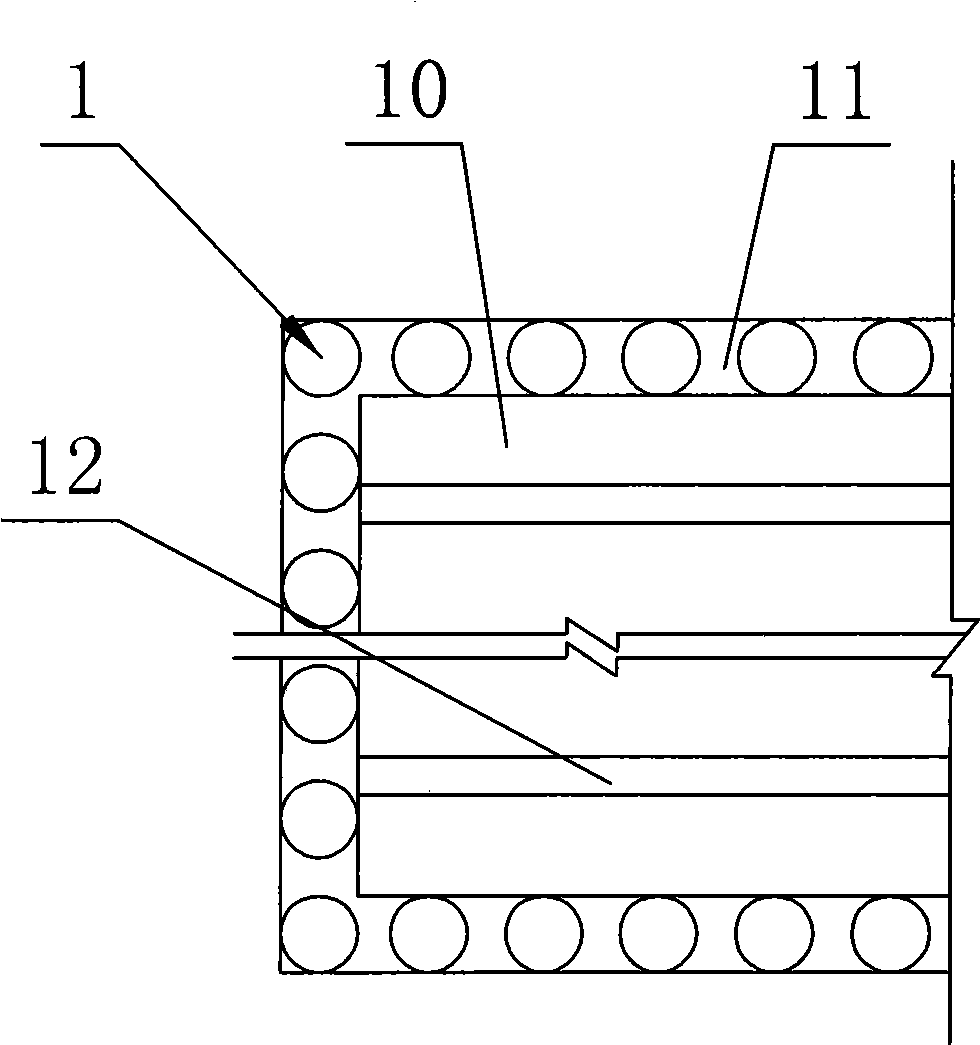 Construction method for building foundation pit enclosure structure with thin-walled cylinder pile as fender post