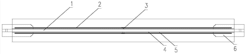 Z-shaped sleeve constrained in-line pure steel buckling constrained support and manufacturing method thereof