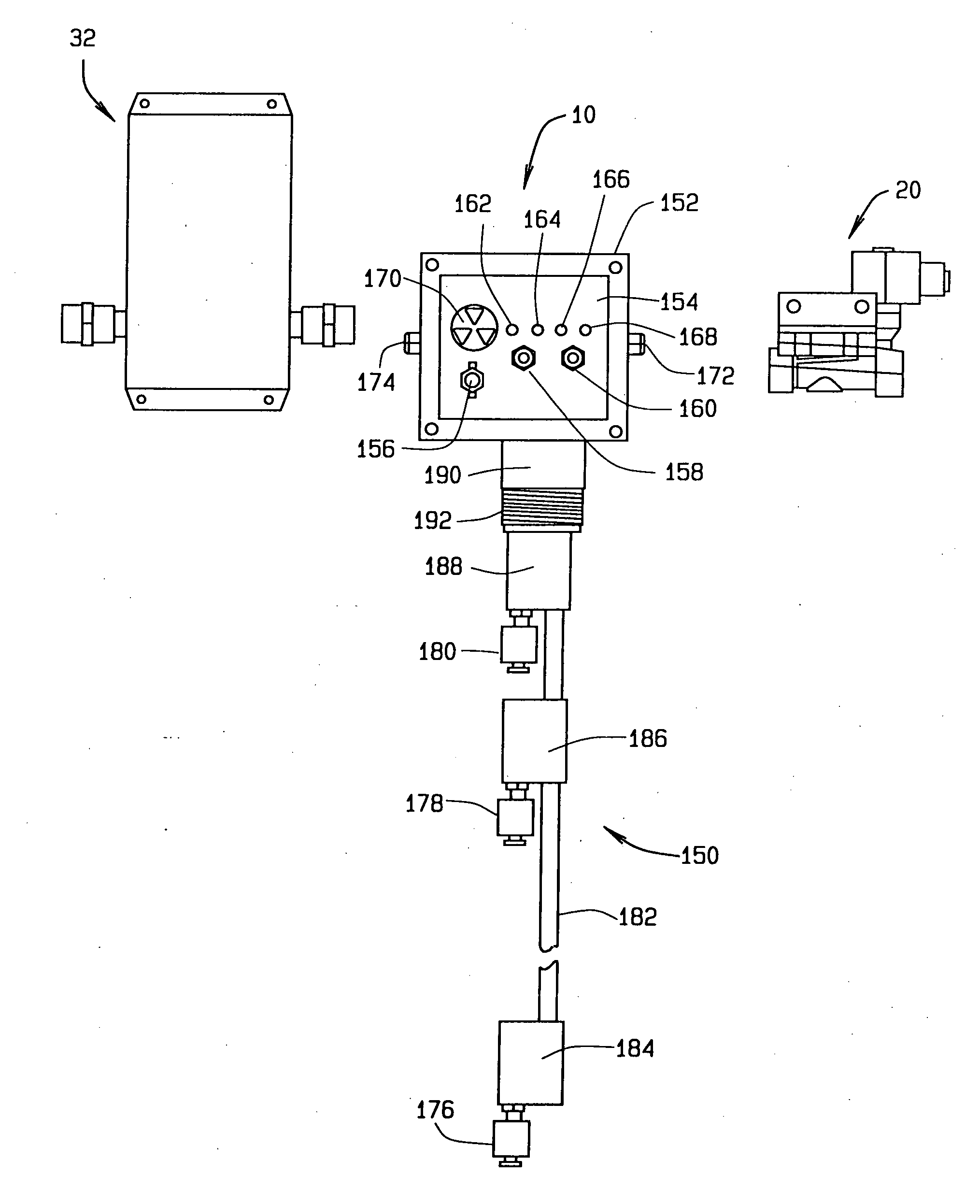 Tank monitor control device