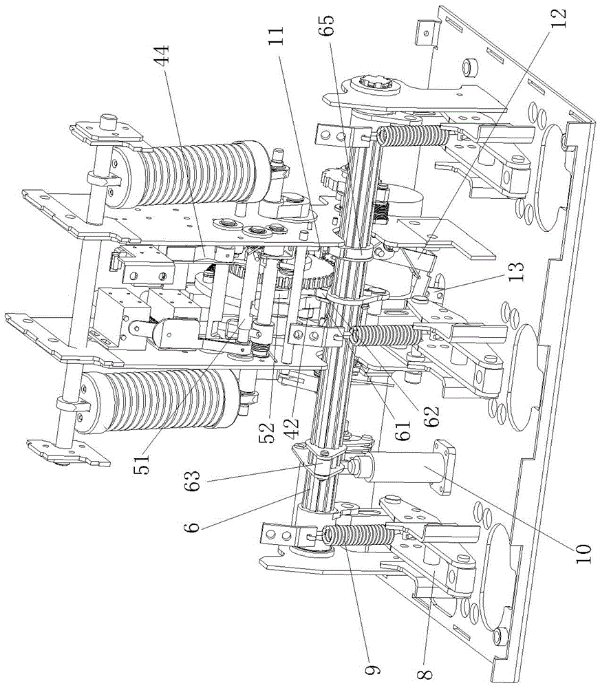 An operating mechanism of a vacuum circuit breaker