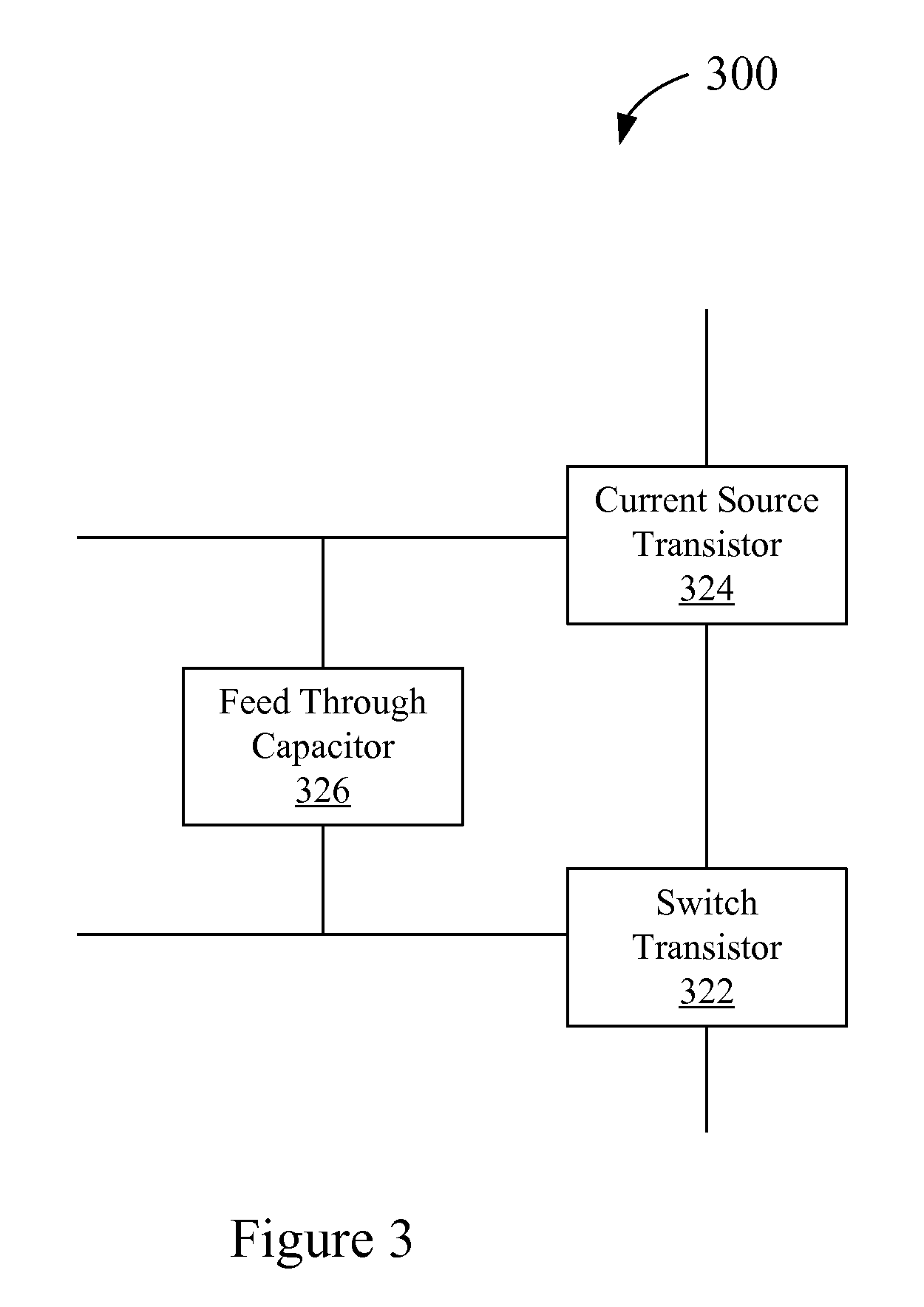 Charge pump with suppressed feedthrough effect