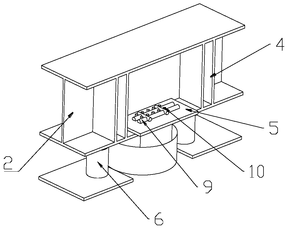 Pile pulling device and method of shield traversing existing bridge