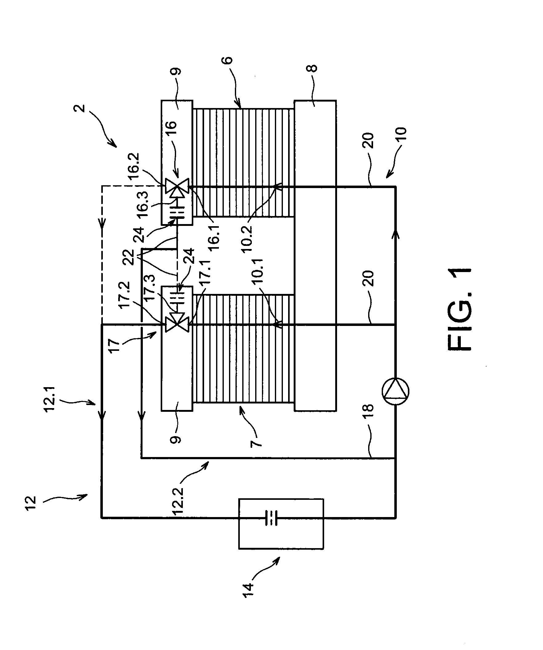 Fuel cell with improved thermal management