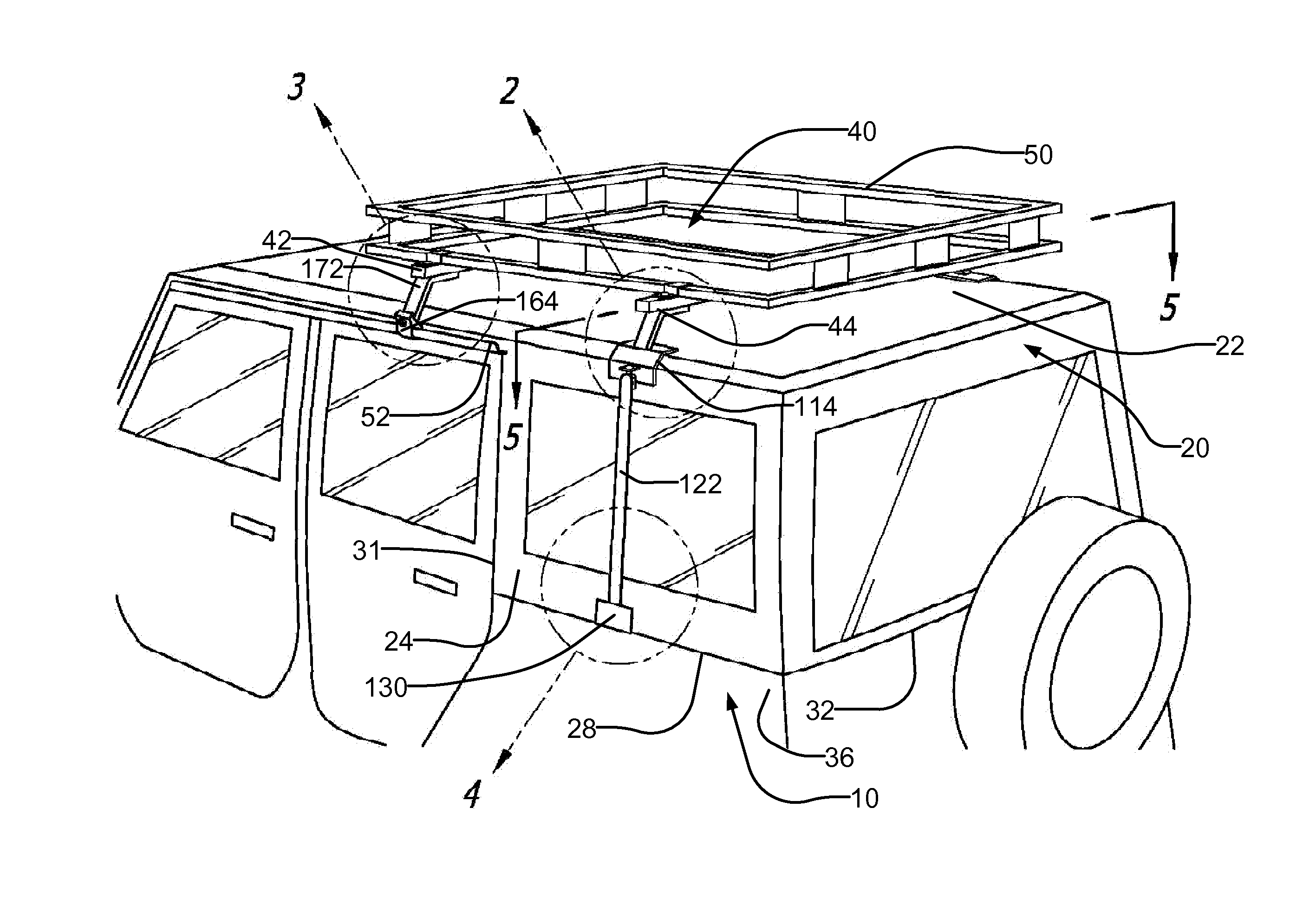 Apparatus for Connecting a Carrier to a Hardtop