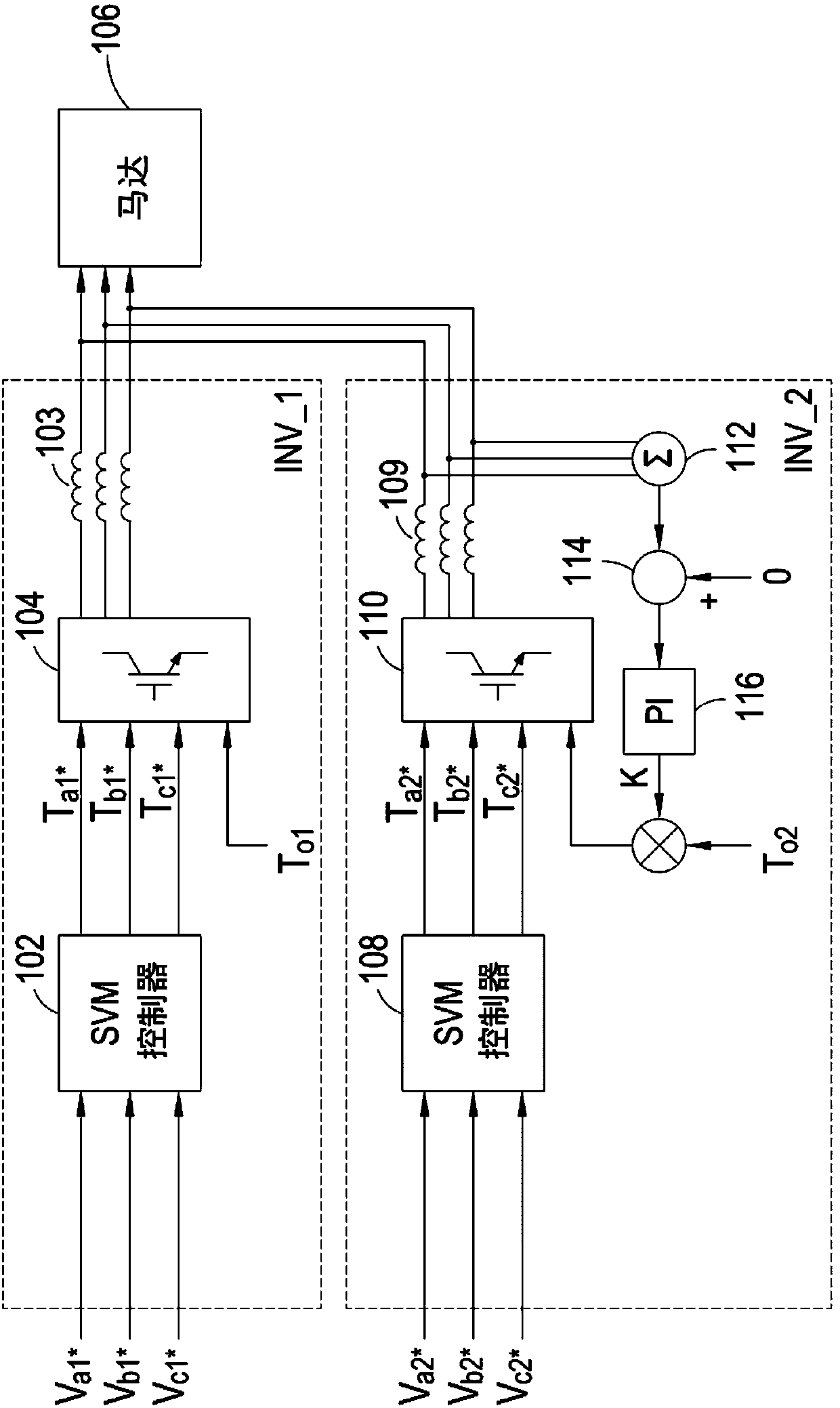 Circulating current and current oscillation suppression method and parallel inverter drive system