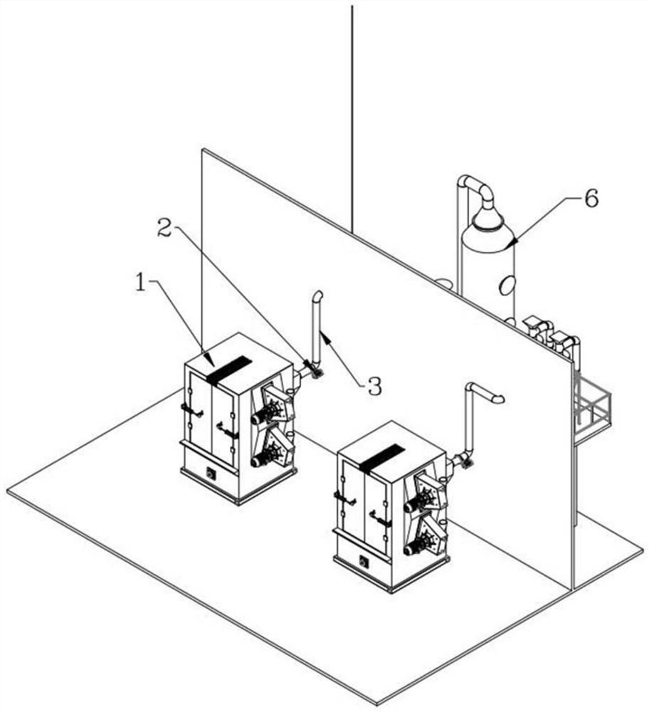 Aluminum powder collecting and processing explosion-proof system and method