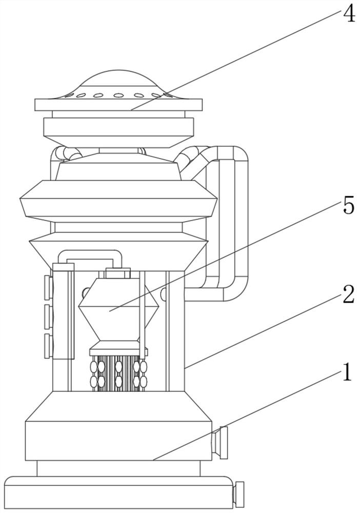 Industrial denitration flue gas purification device