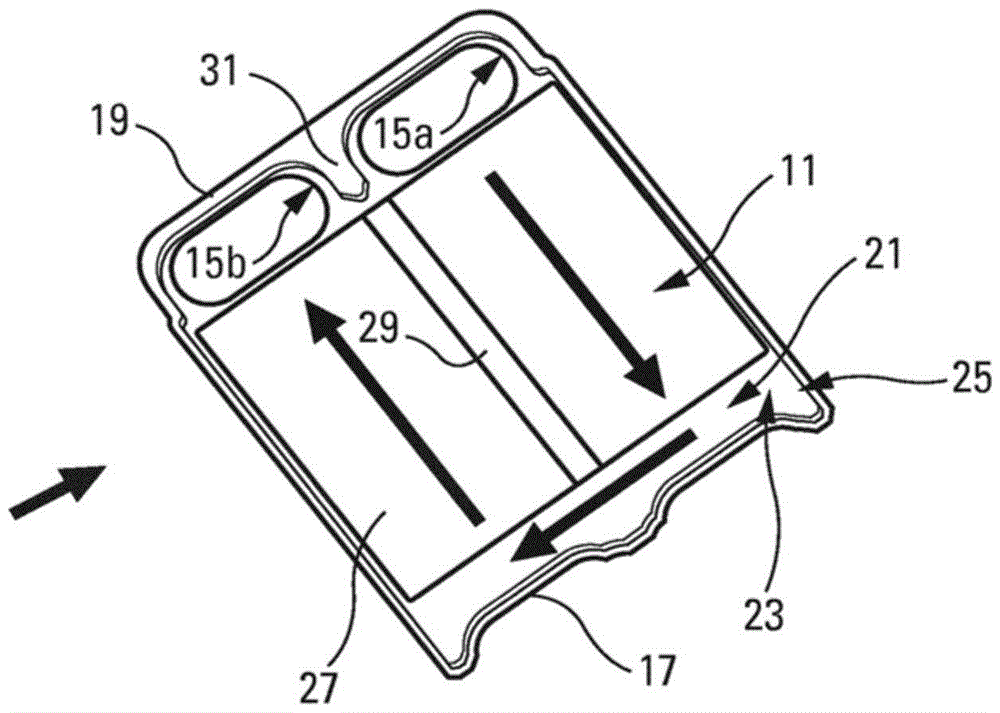 Heat exchanger, in particular for a refrigerant circulating in a motor vehicle