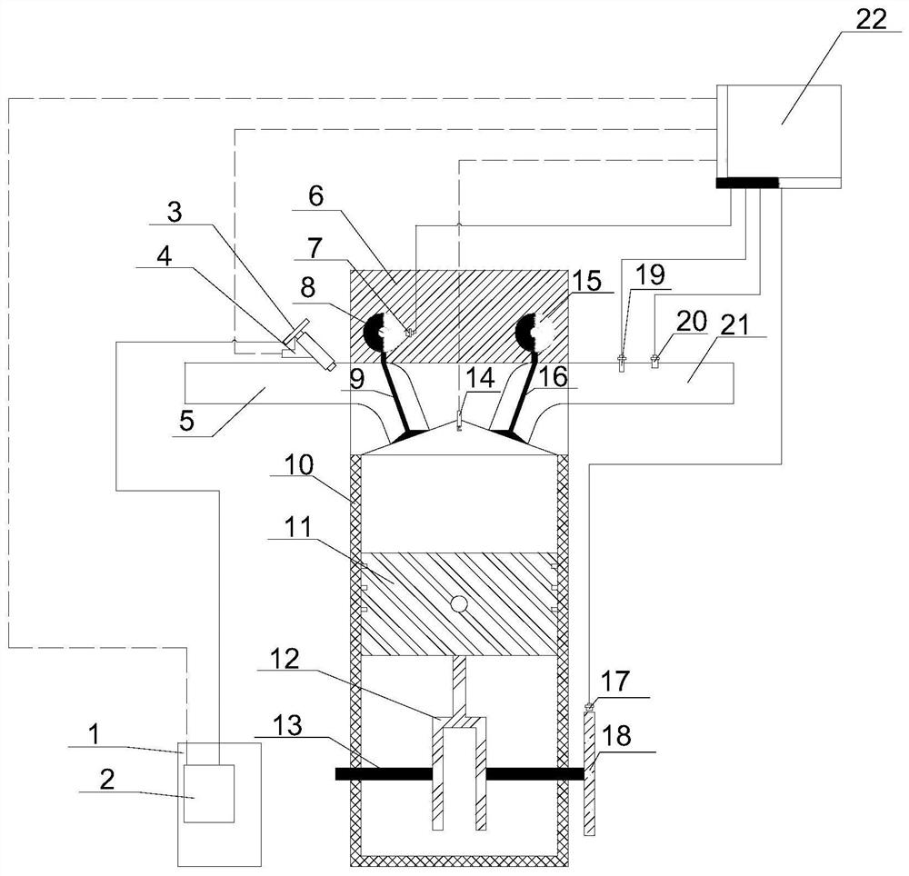 Method for controlling initial temperature of gas in first firing cycle cylinder of engine