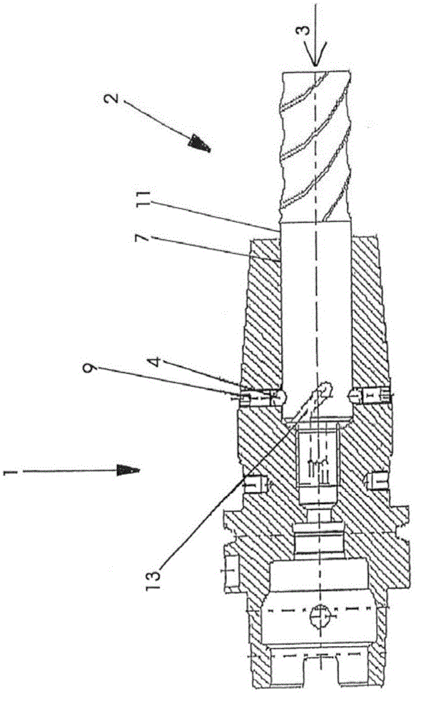 Means for preventing tools from being pulled out from tool holders with a tool holding fixture