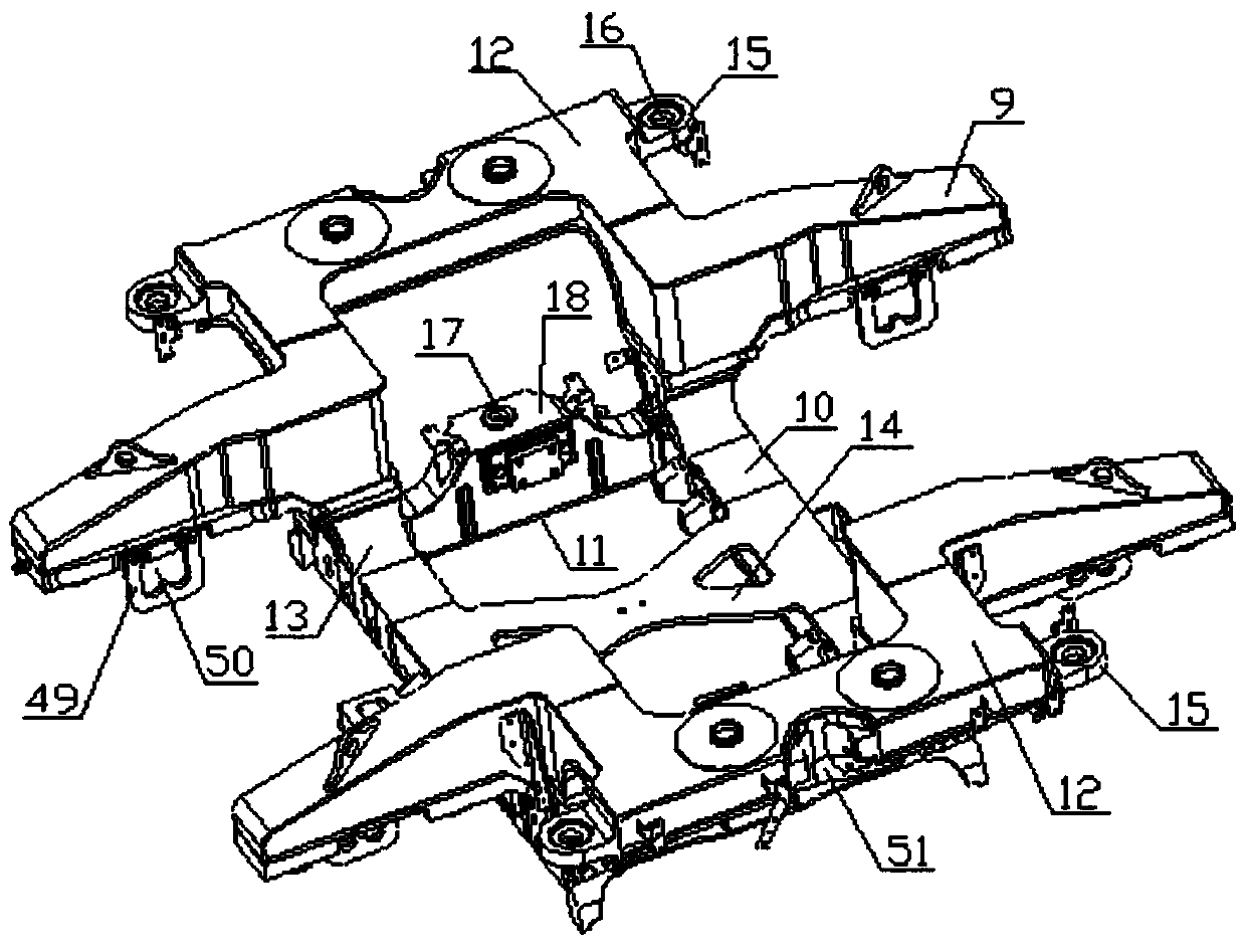 A low-floor rail vehicle bogie