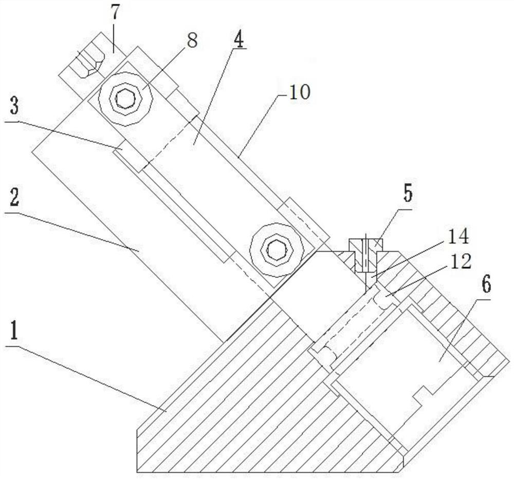 Machining method for inclined micro hole in outer circle and machining device