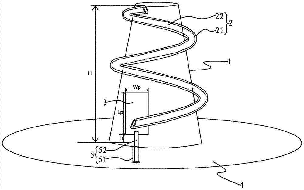 Liquid metal spiral antenna