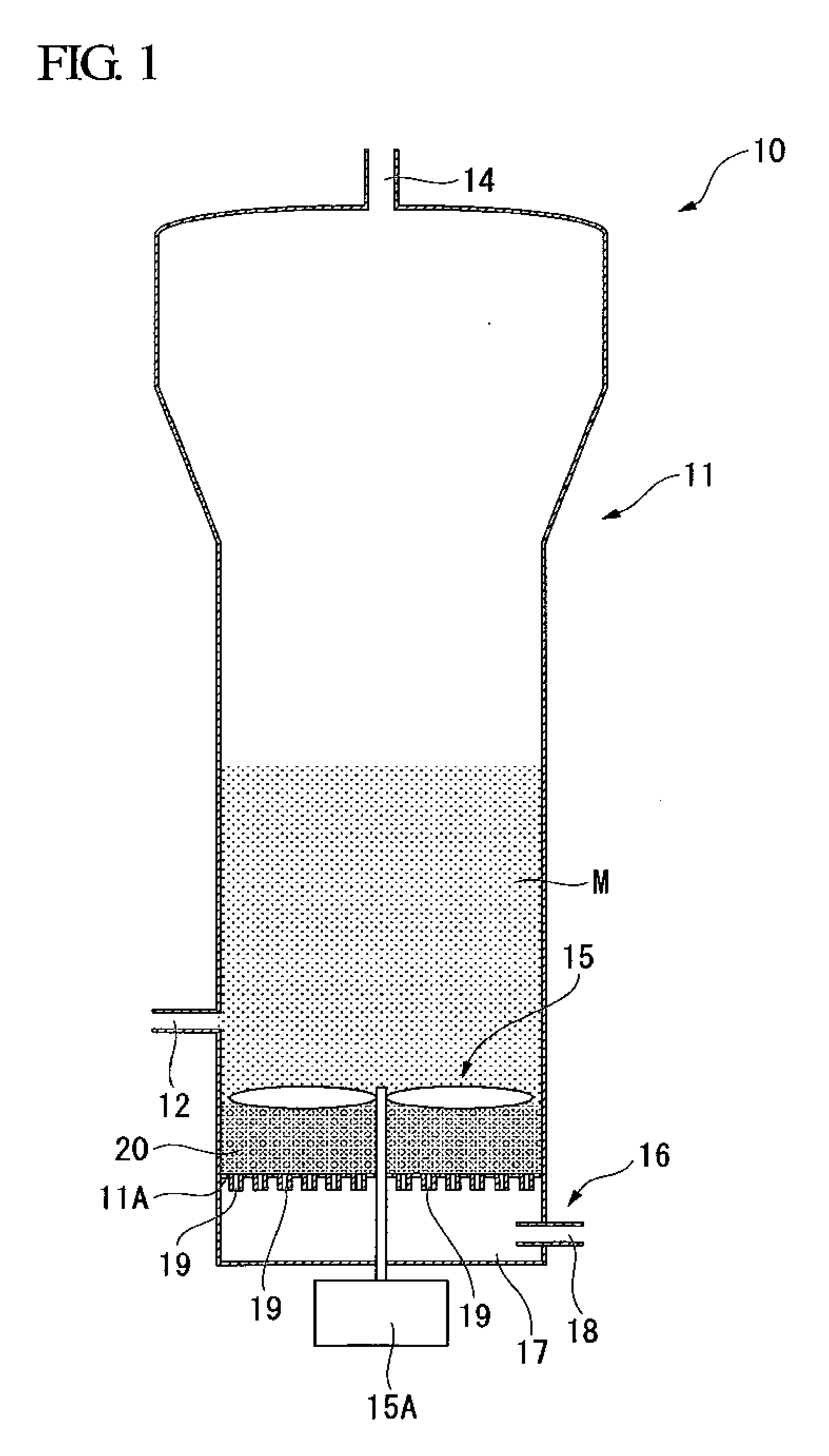 Reaction apparatus for producing trichlorosilane and method for producing trichlorosilane