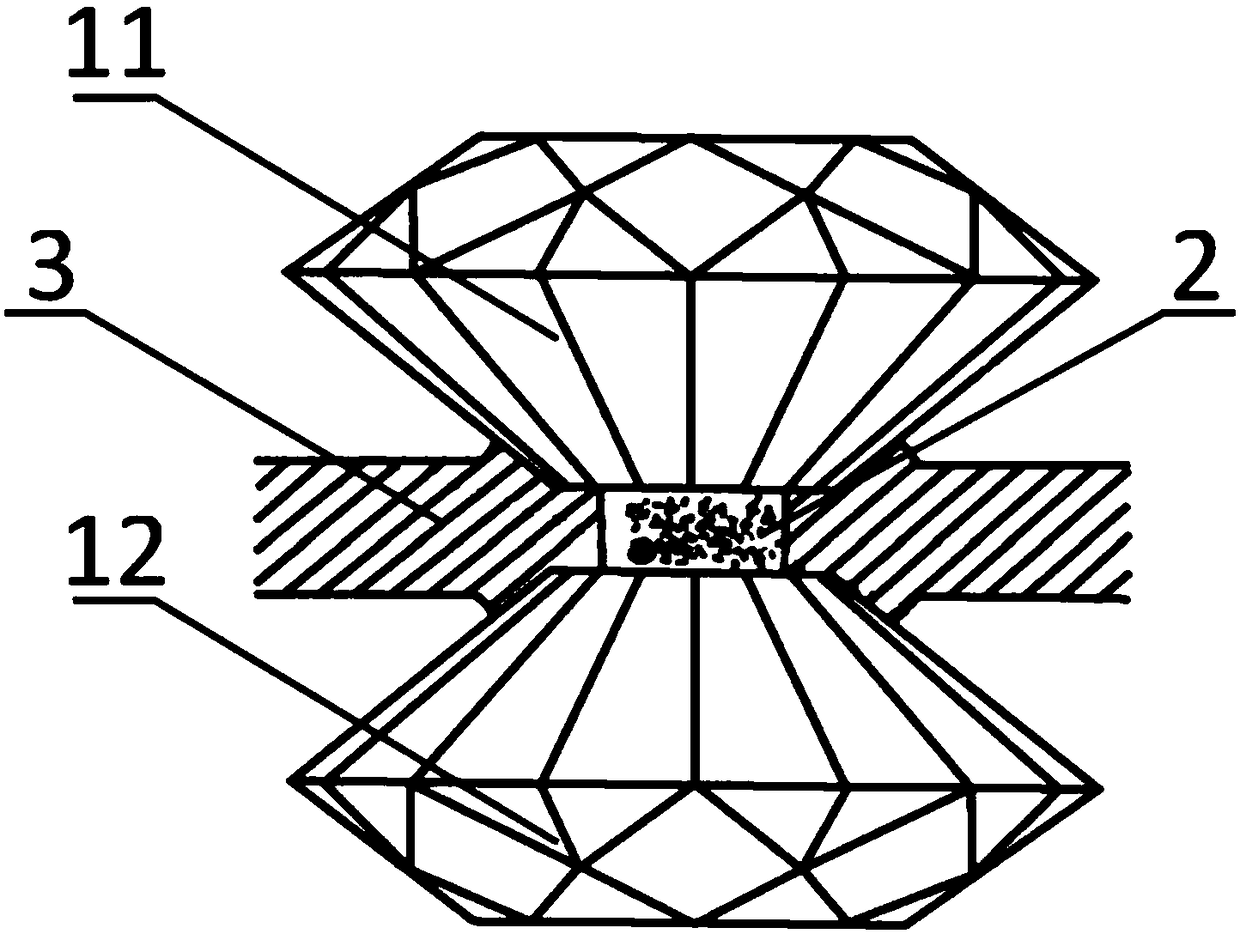 Apparatus and method for transferring two-dimensional layered semiconductor materials to a diamond counter-anvil