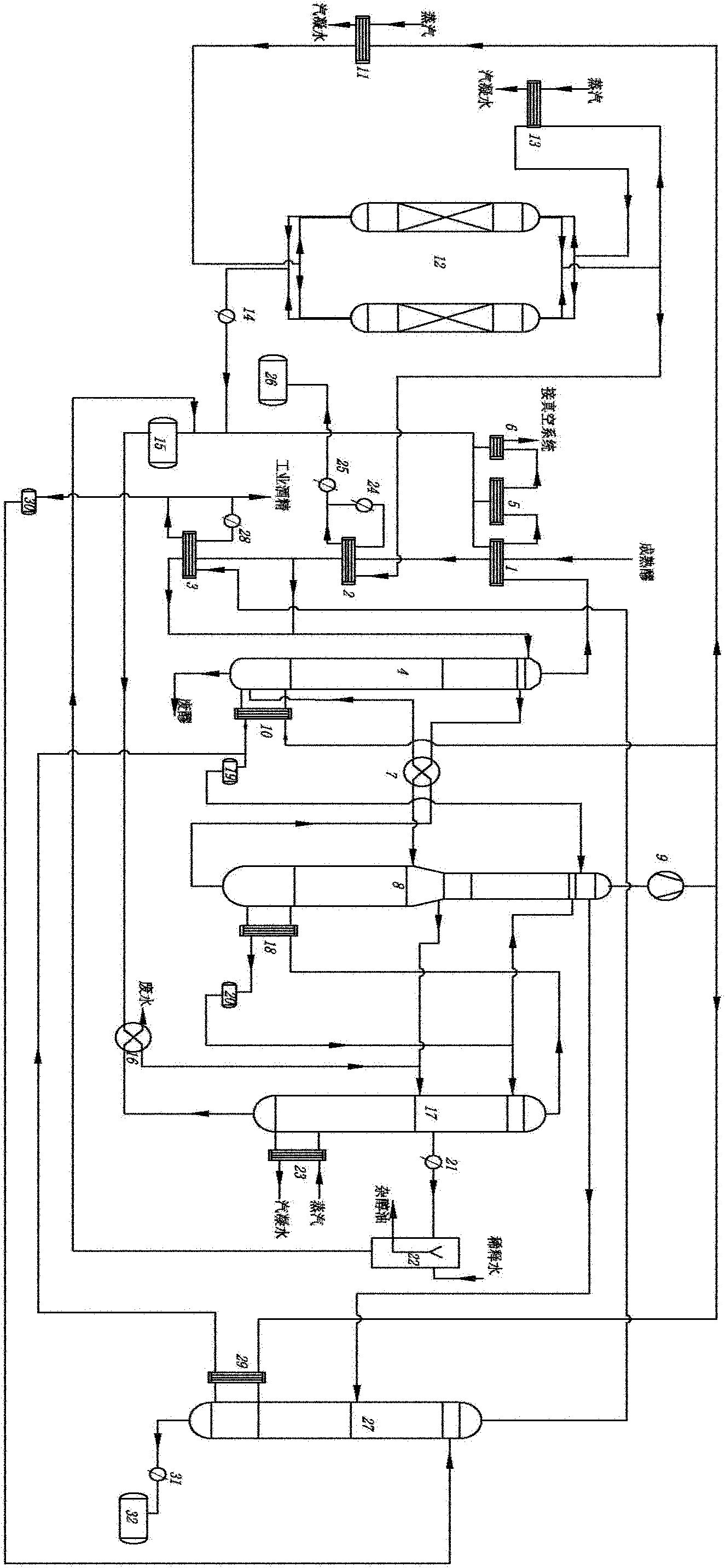 Distillation dehydration device and process for co-producing ethanol fuels and custom grade edible alcohols