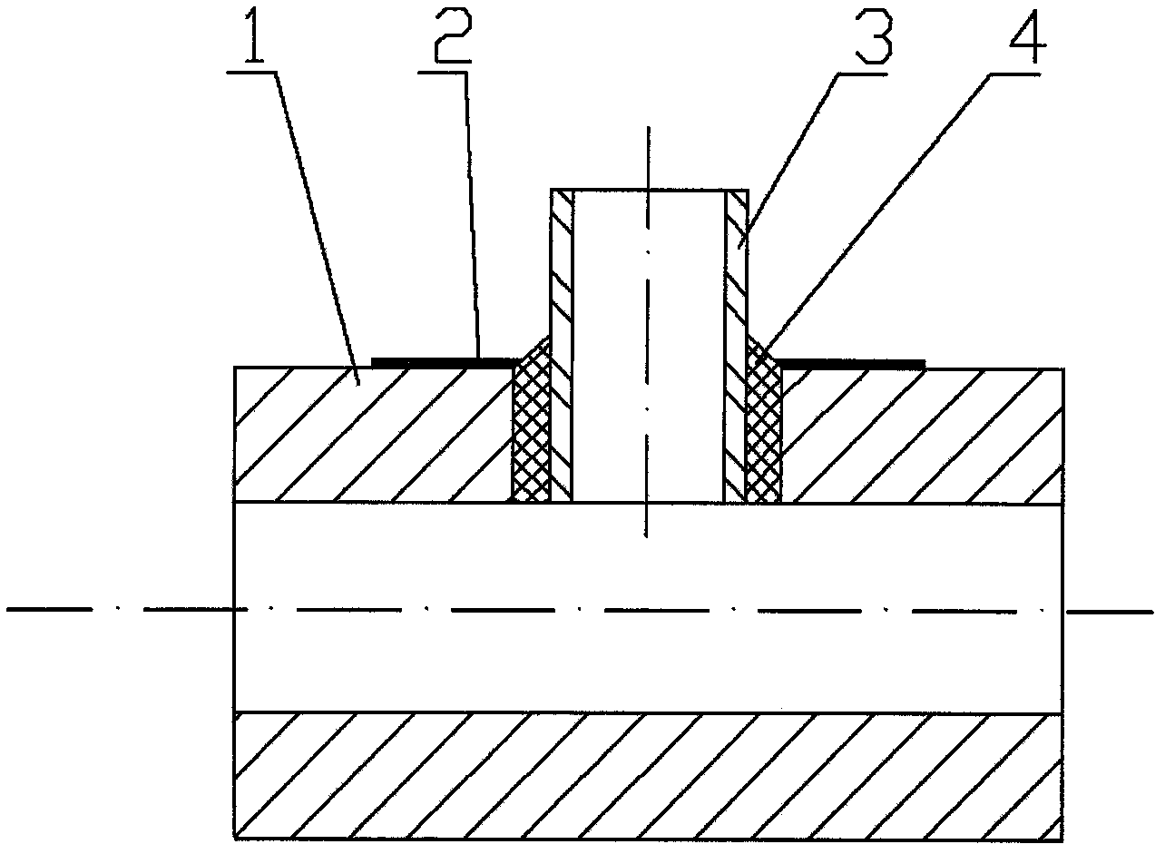 Method for brazing steel pipe and copper pipe