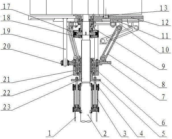 Vertical axis wind wheel connecting rod combination variable pitch wind power generation device