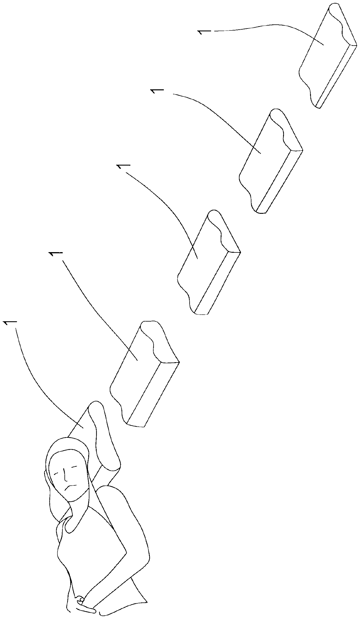 Customized pillow structure and measuring and manufacturing methods thereof