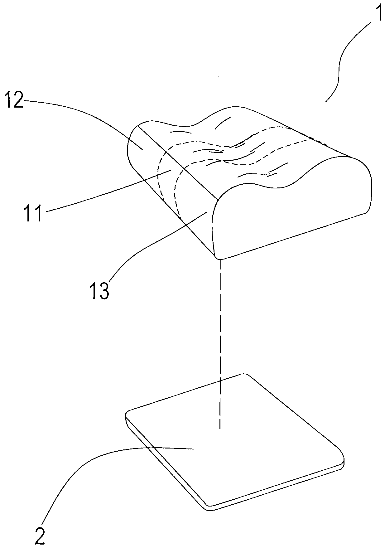 Customized pillow structure and measuring and manufacturing methods thereof