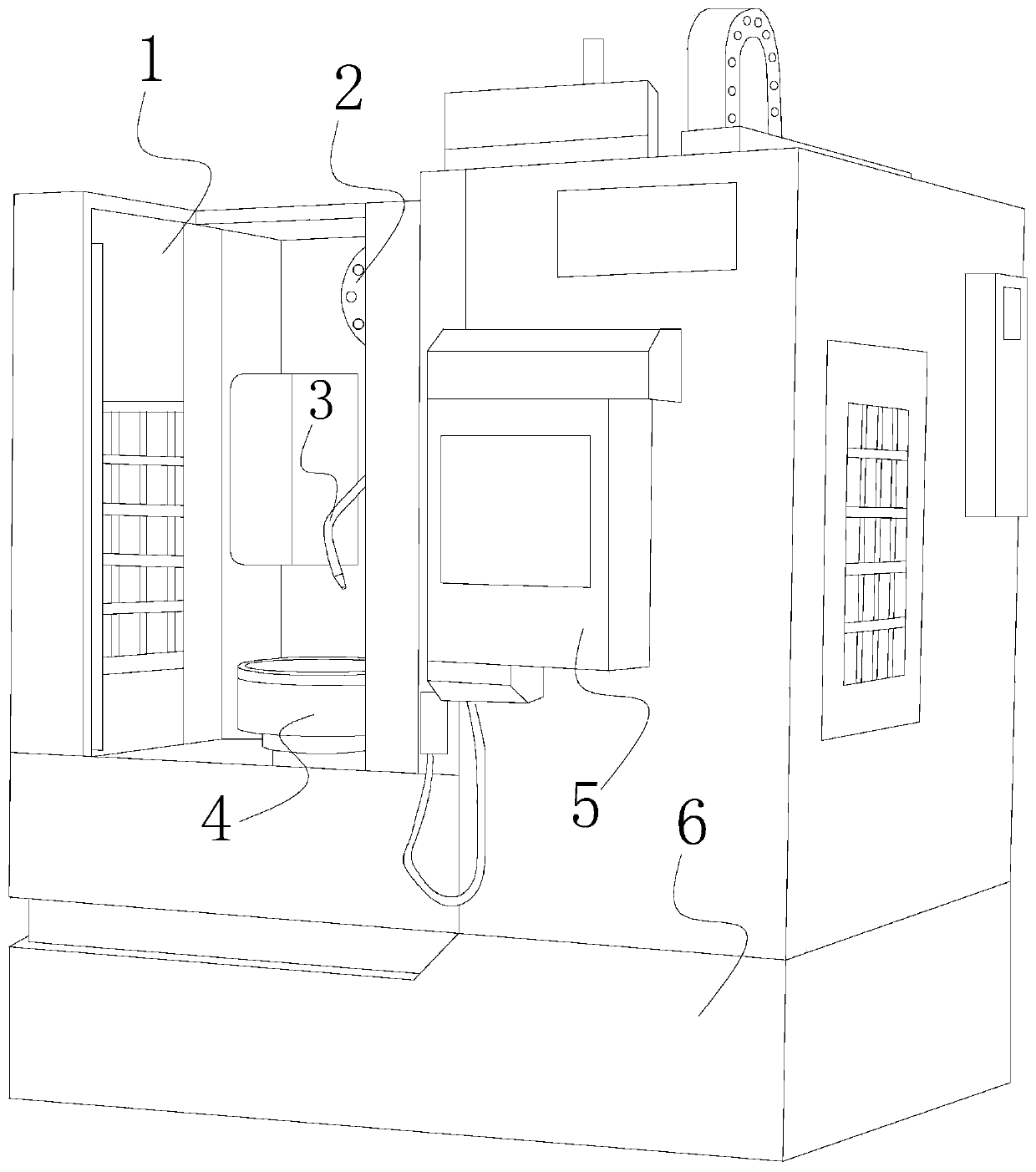 Numerically controlled vertical lathe