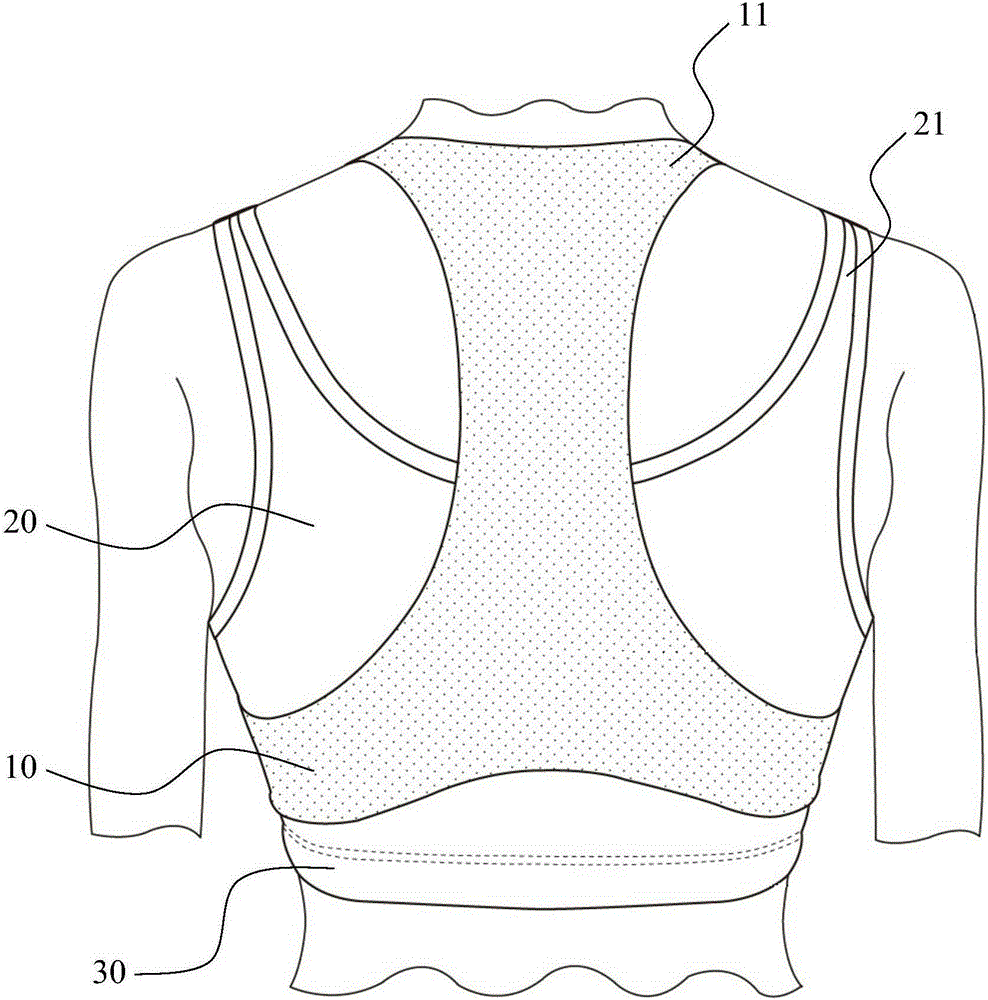 Sports bra with elastic support systems