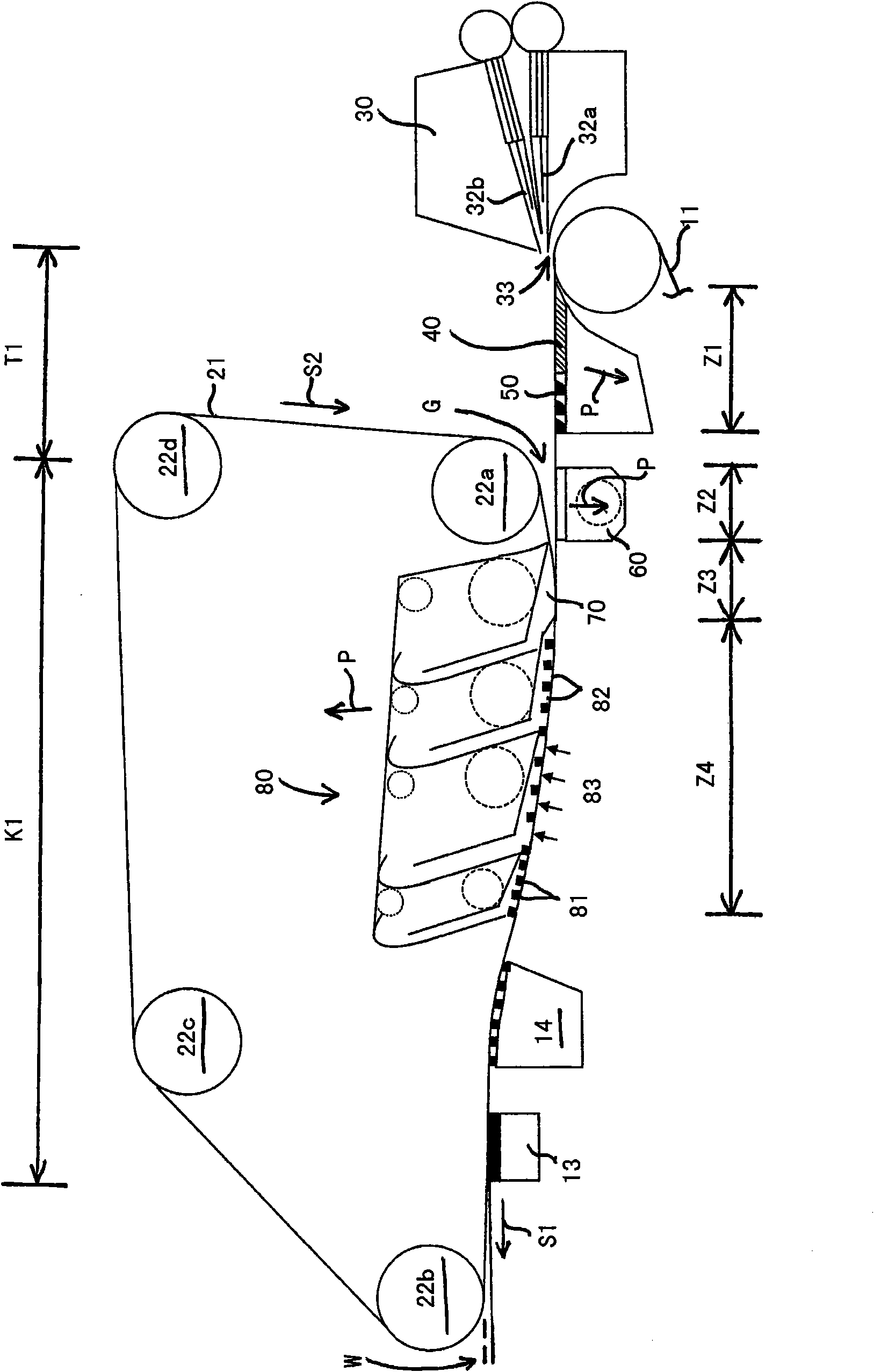 Forming section