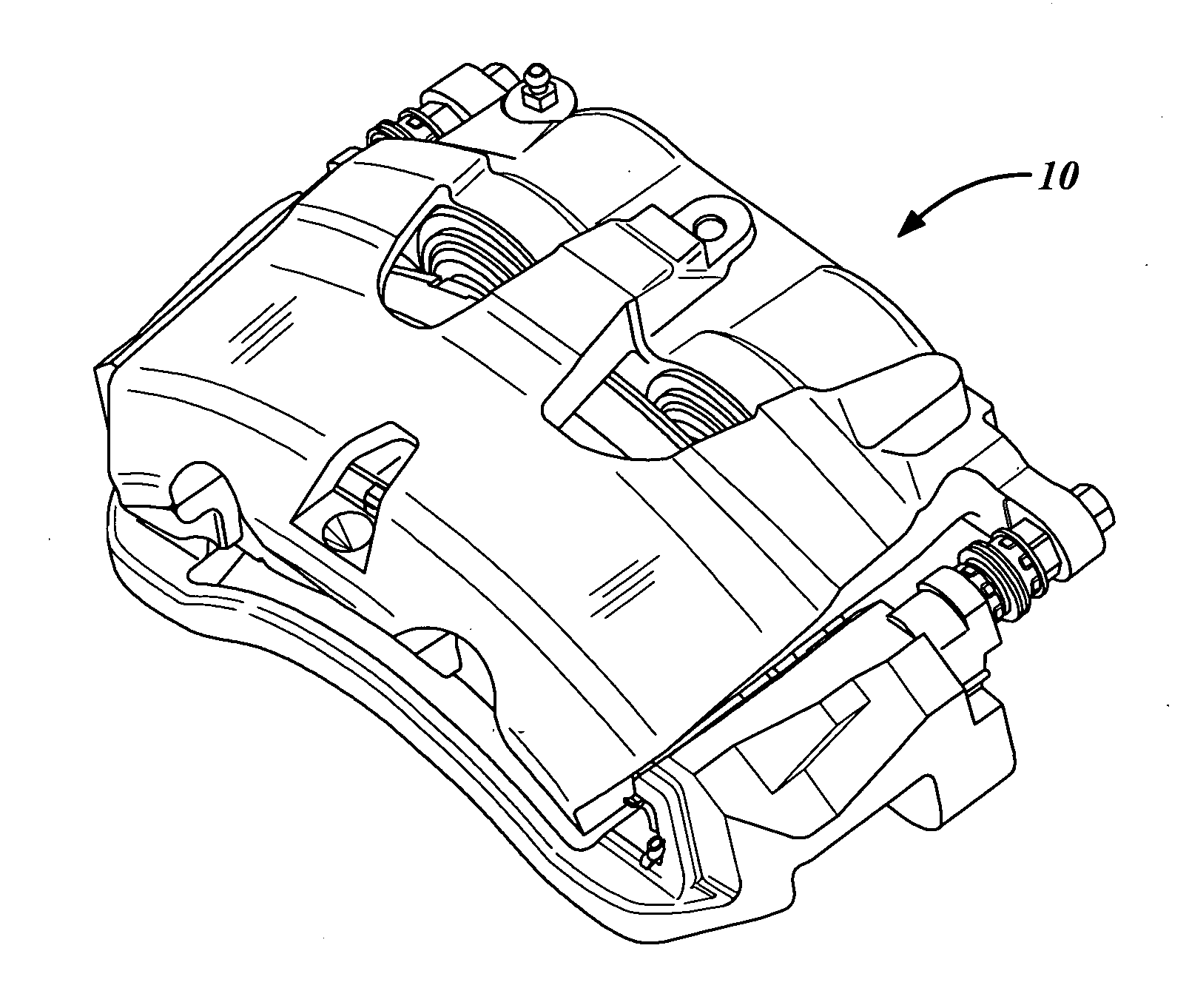 Defined brake pad abutment